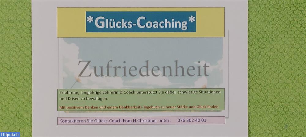 Bild 1: »»» Glücks-Coaching «««