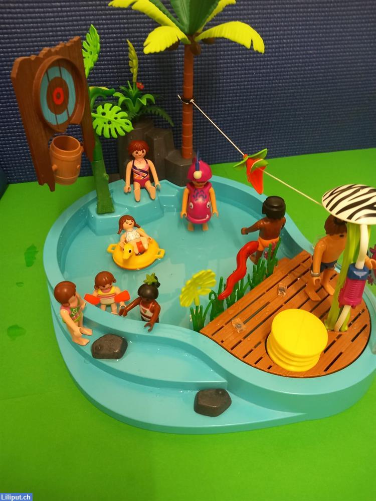 Bild 5: Spassbecken mit Wasserspritze | Playmobil Family Fun 70610