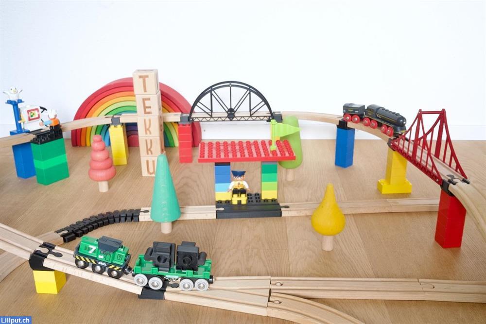 Bild 1: BRIO Bahn Spezialteile und Adapter von tekku.ch