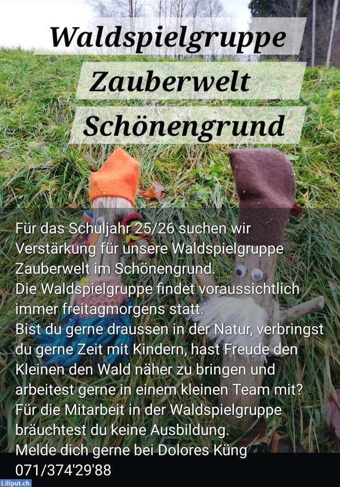 Bild 1: Waldspielgruppen Mitarbeiterin gesucht, Schönengrund AR