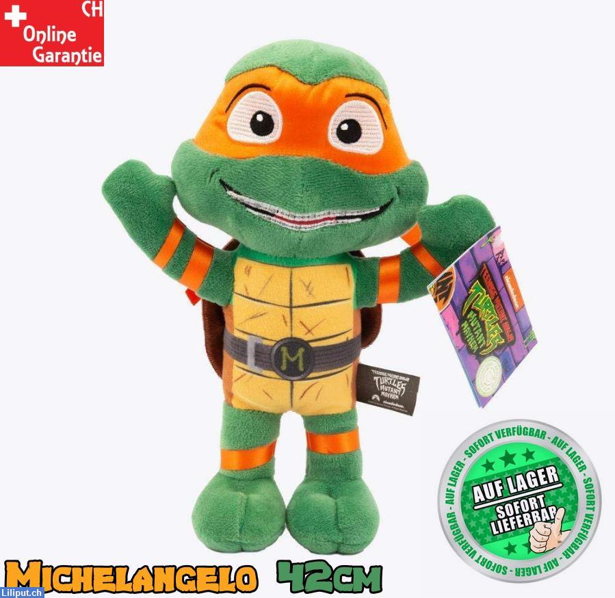 Bild 1: Teenage Mutant Ninja Turtles Michelangelo Plüschtier Mutant Mayhem