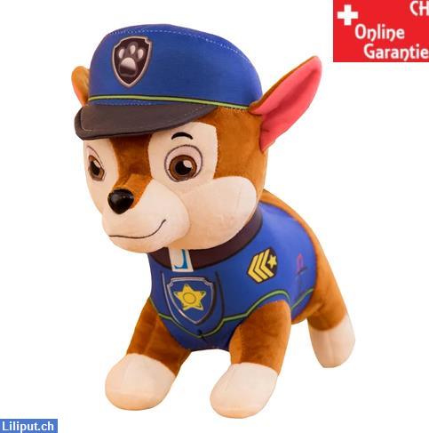 Bild 2: PAW Patrol Kuschel Tier Hund Chase Helfer auf vier Pfoten Plüschtier