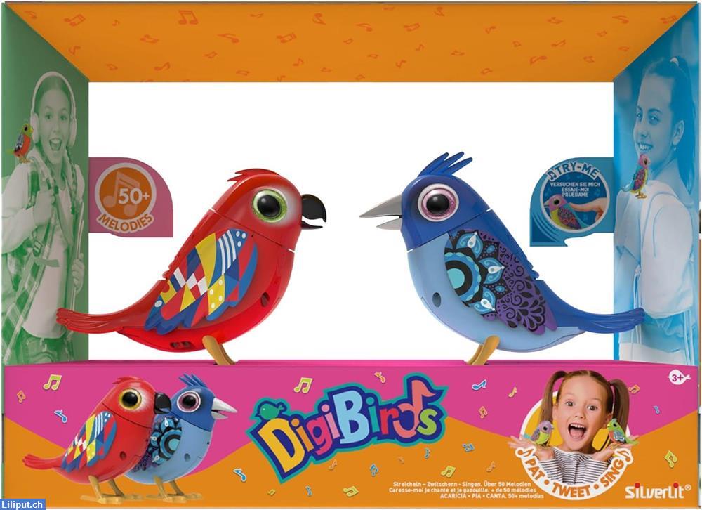 Bild 1: Digibirds II Twin Pack II (2er Pack) interaktive Singvögel Spielzeug Vogel